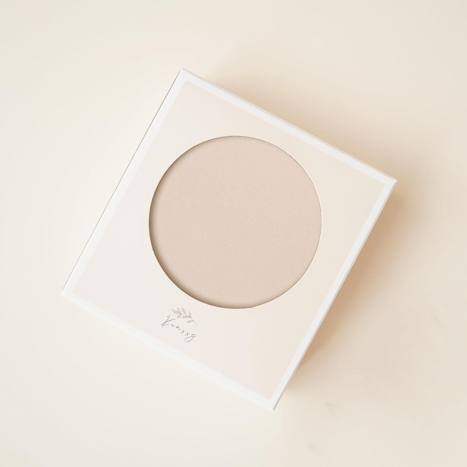 Manta de Recepción para Bebé Niña Konssy 76.2x76.2 cm Beige