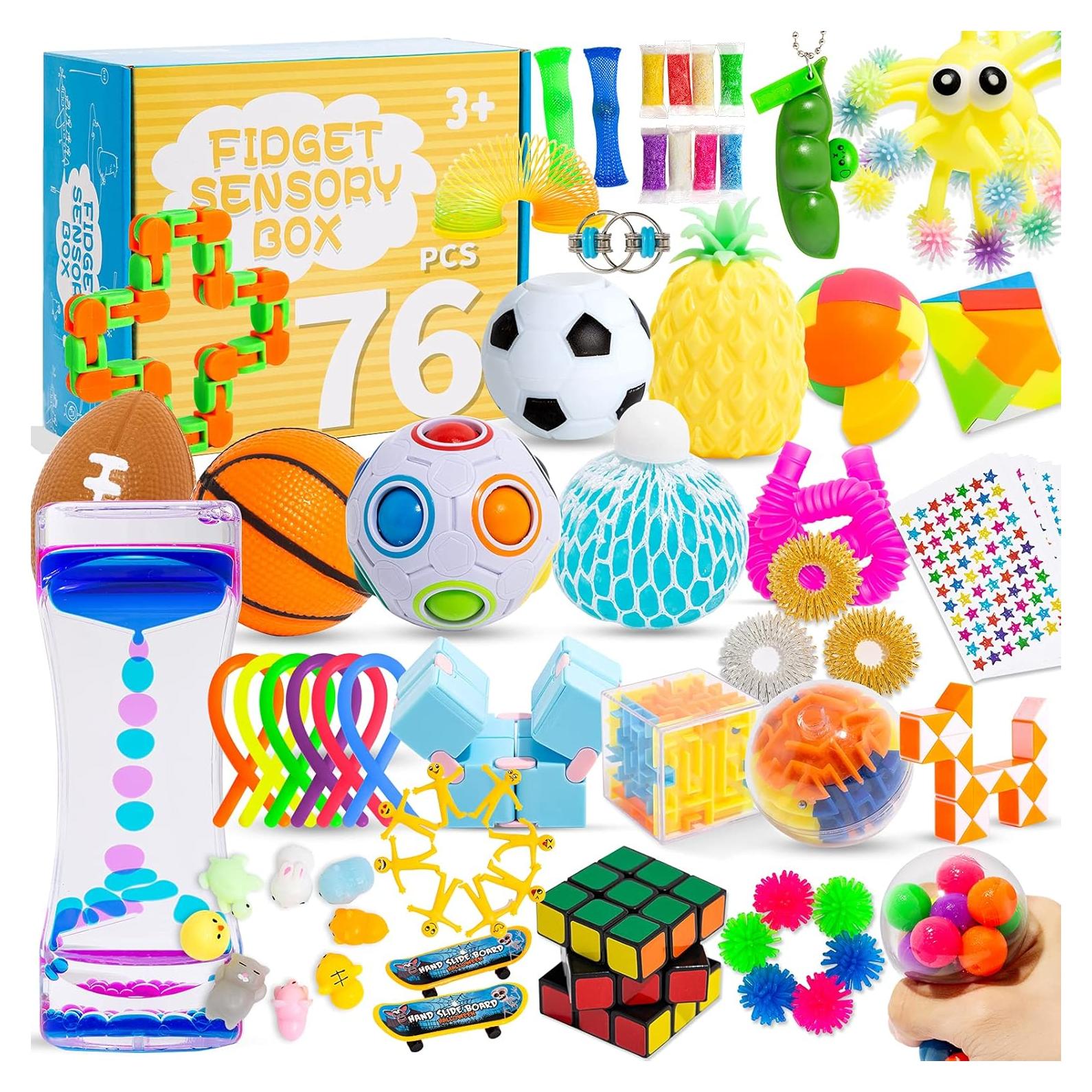 76 Juguetes Sensoriales Antiestrés PROJOYOU para Niños y Adultos