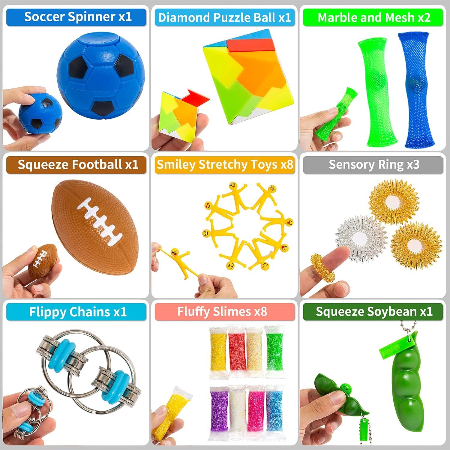 76 Juguetes Sensoriales Antiestrés PROJOYOU para Niños y Adultos