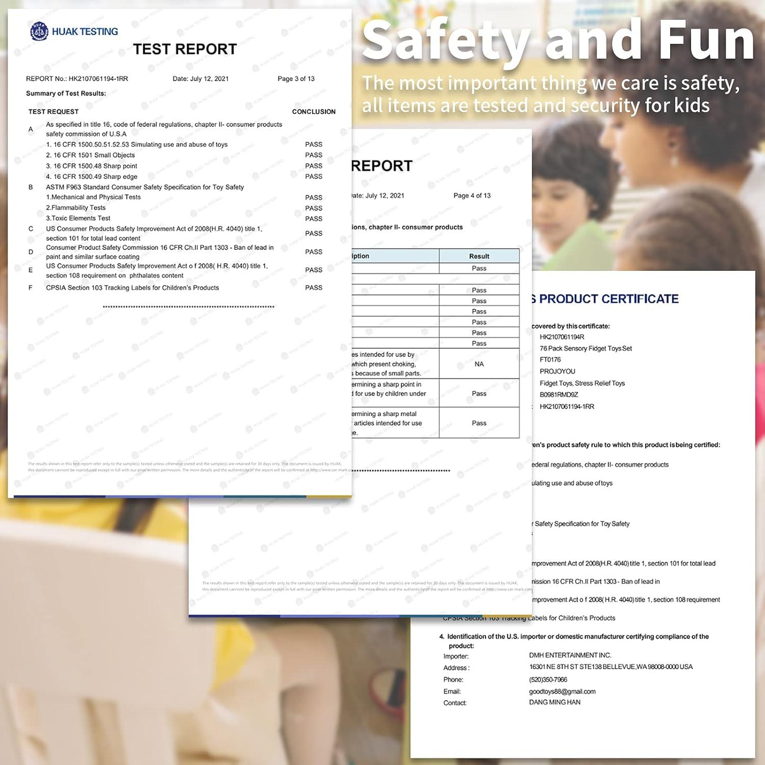 76 Juguetes Sensoriales Antiestrés PROJOYOU para Niños y Adultos