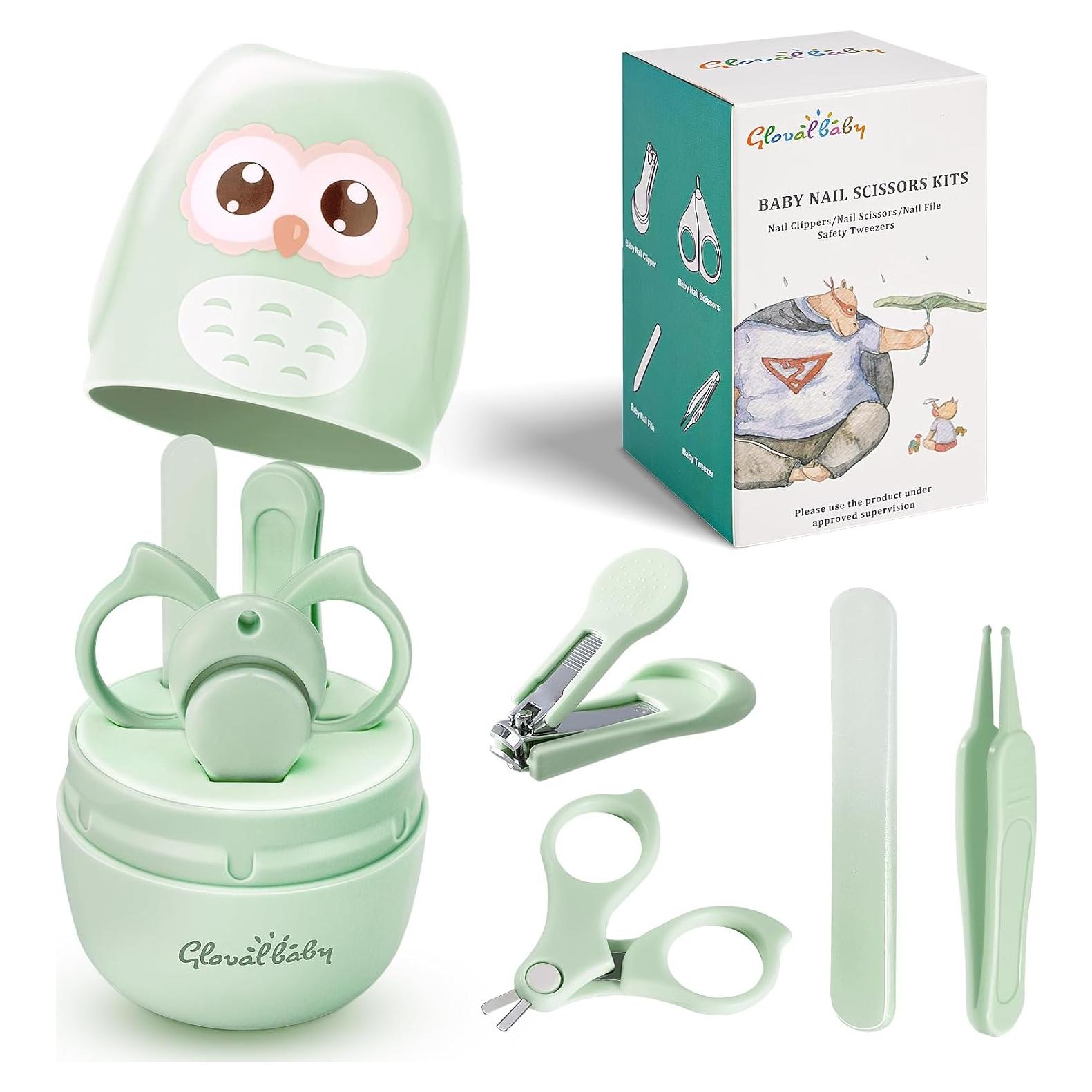 Kit de Uñas para Bebés Gloval Baby 4 en 1 Verde