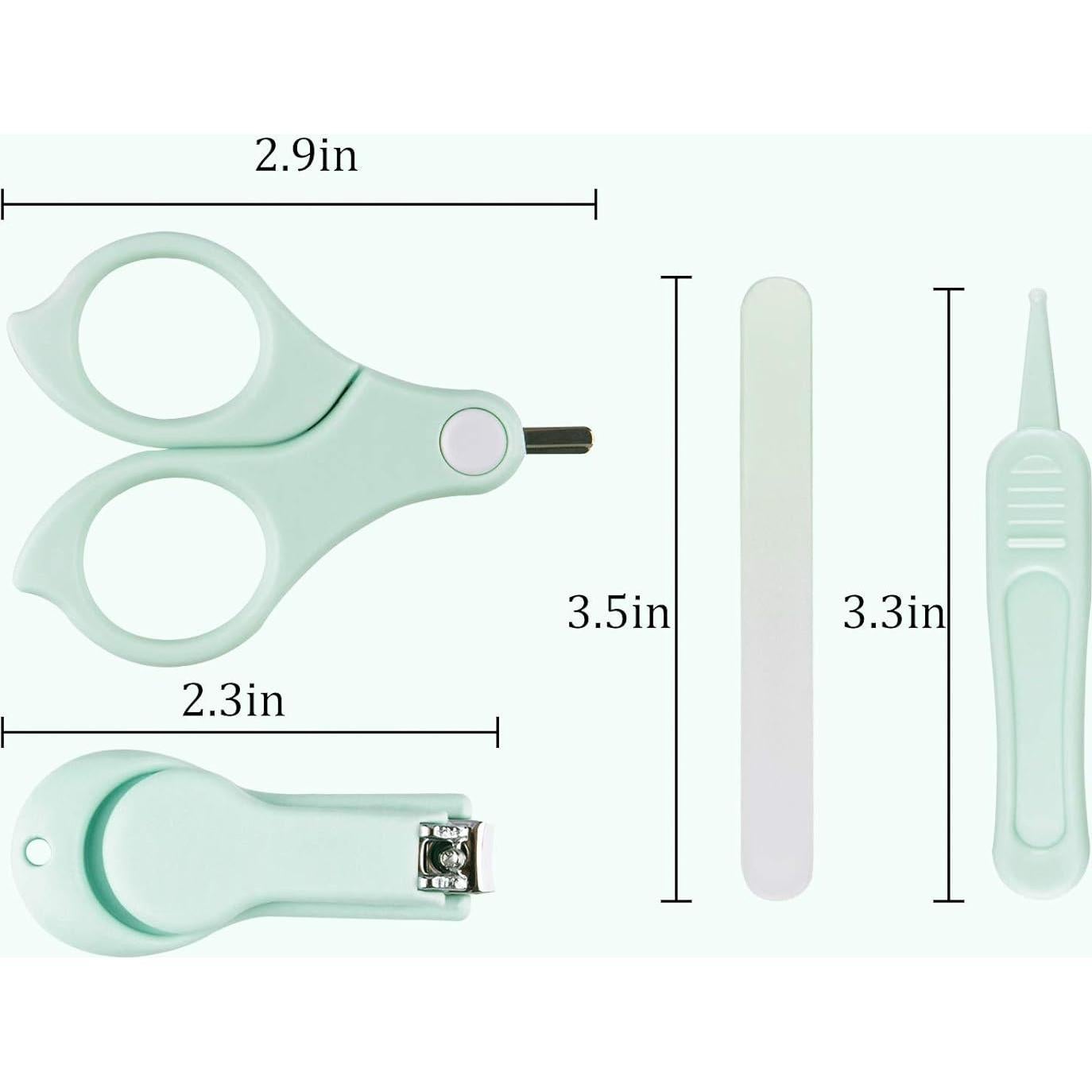 Kit de Uñas para Bebés Gloval Baby 4 en 1 Verde