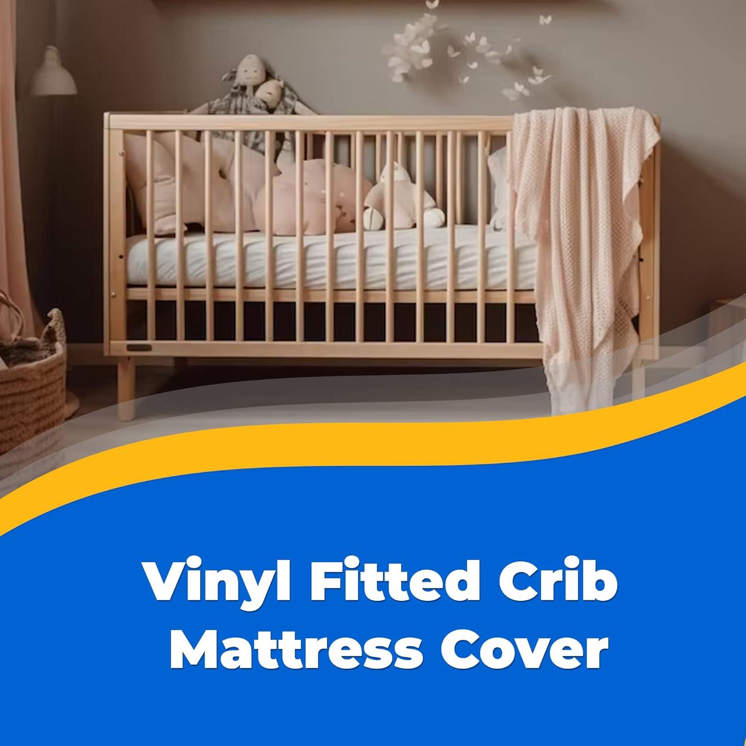 Cubierta de colchón de cuna ajustada Bistras impermeable 71x132 cm