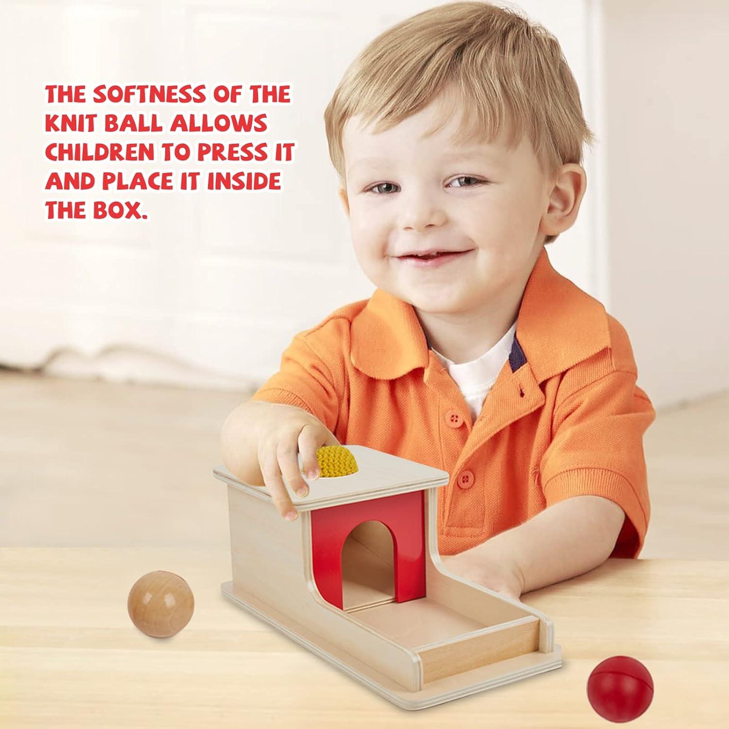 Juguete de Madera Adena Montessori 3 Pelotas 6-12 Meses