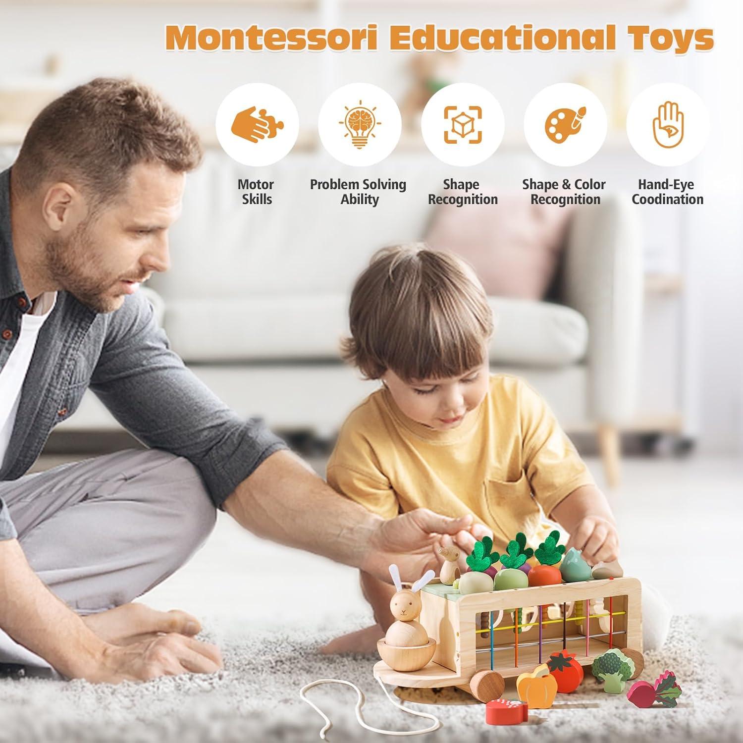 Juguetes Montessori OESSUF de Madera para Niños 2-5 Años