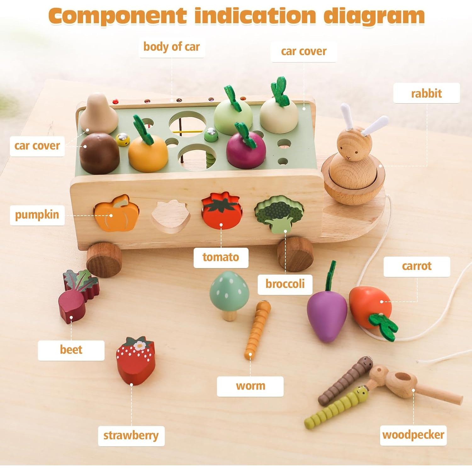 Juguetes Montessori OESSUF de Madera para Niños 2-5 Años