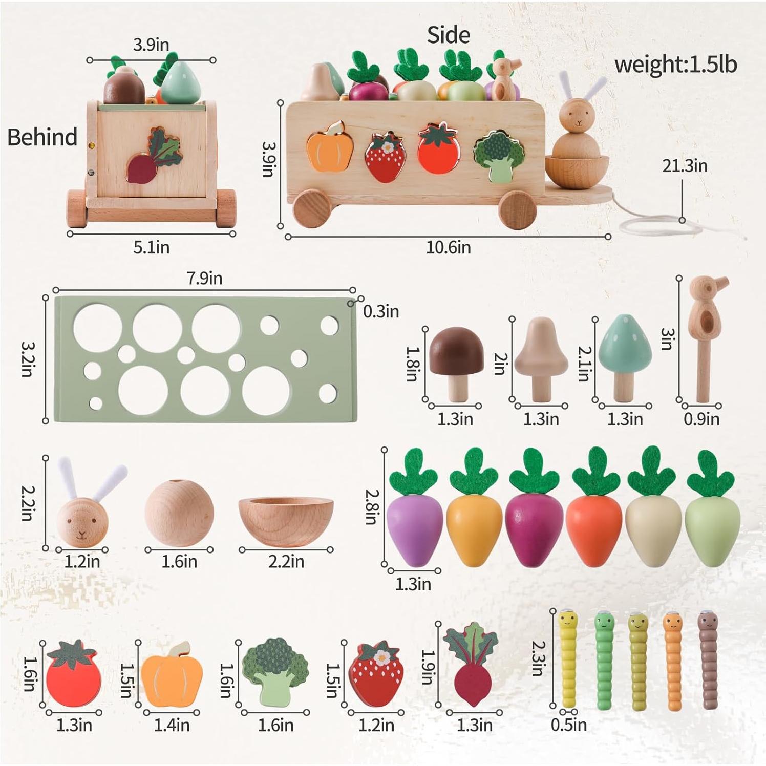 Juguetes Montessori OESSUF de Madera para Niños 2-5 Años