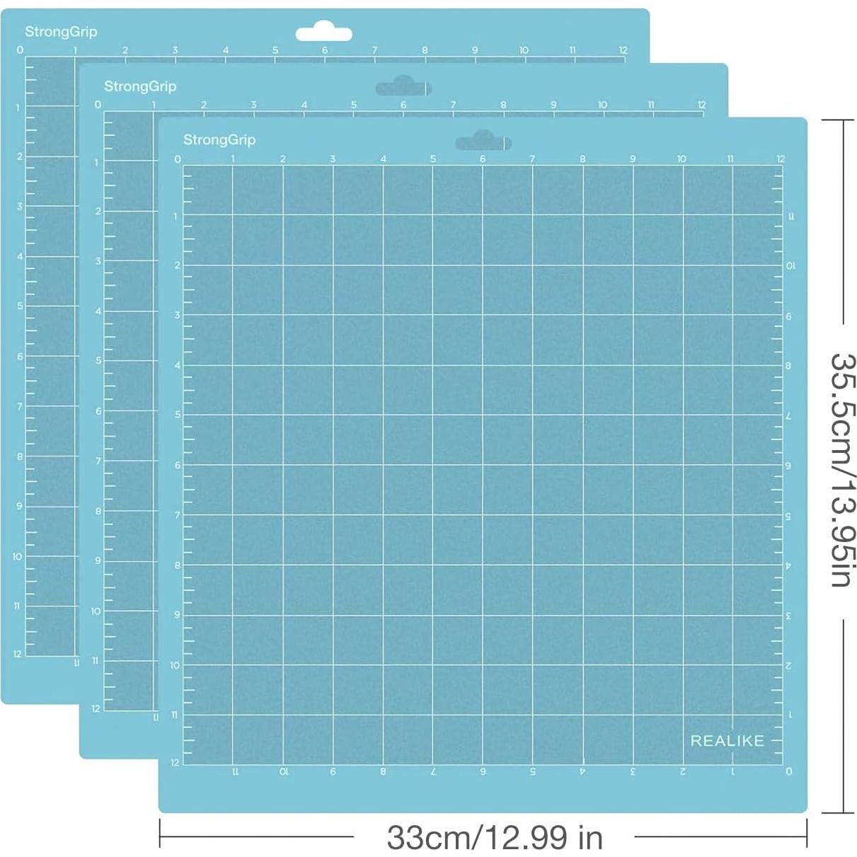 Mat de Corte Adhesivo REALIKE 12x12 LightGrip para Cricut