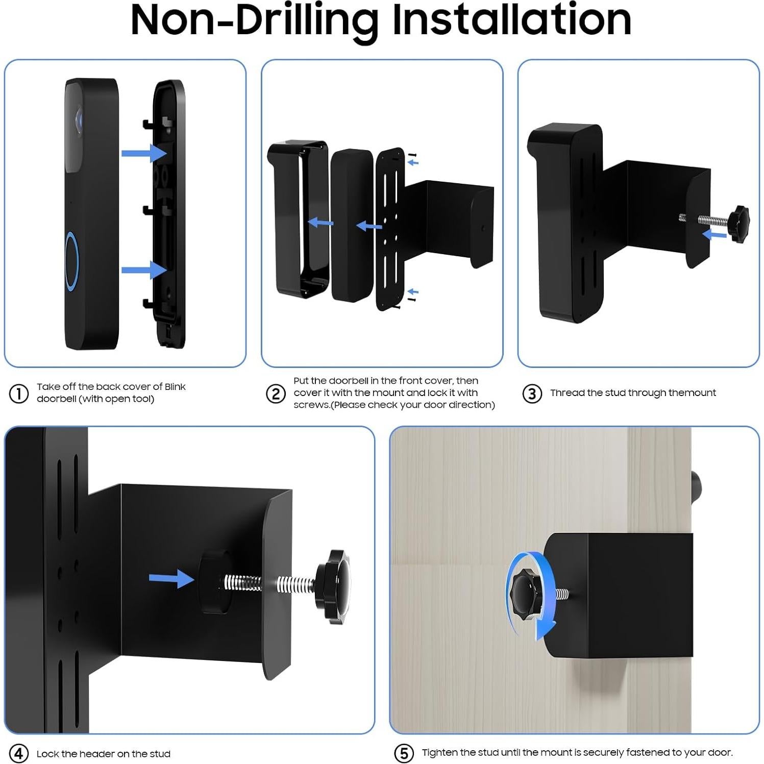 Soporte Anti-Robo para Timbre de Video Blink - DmgicPro Negro
