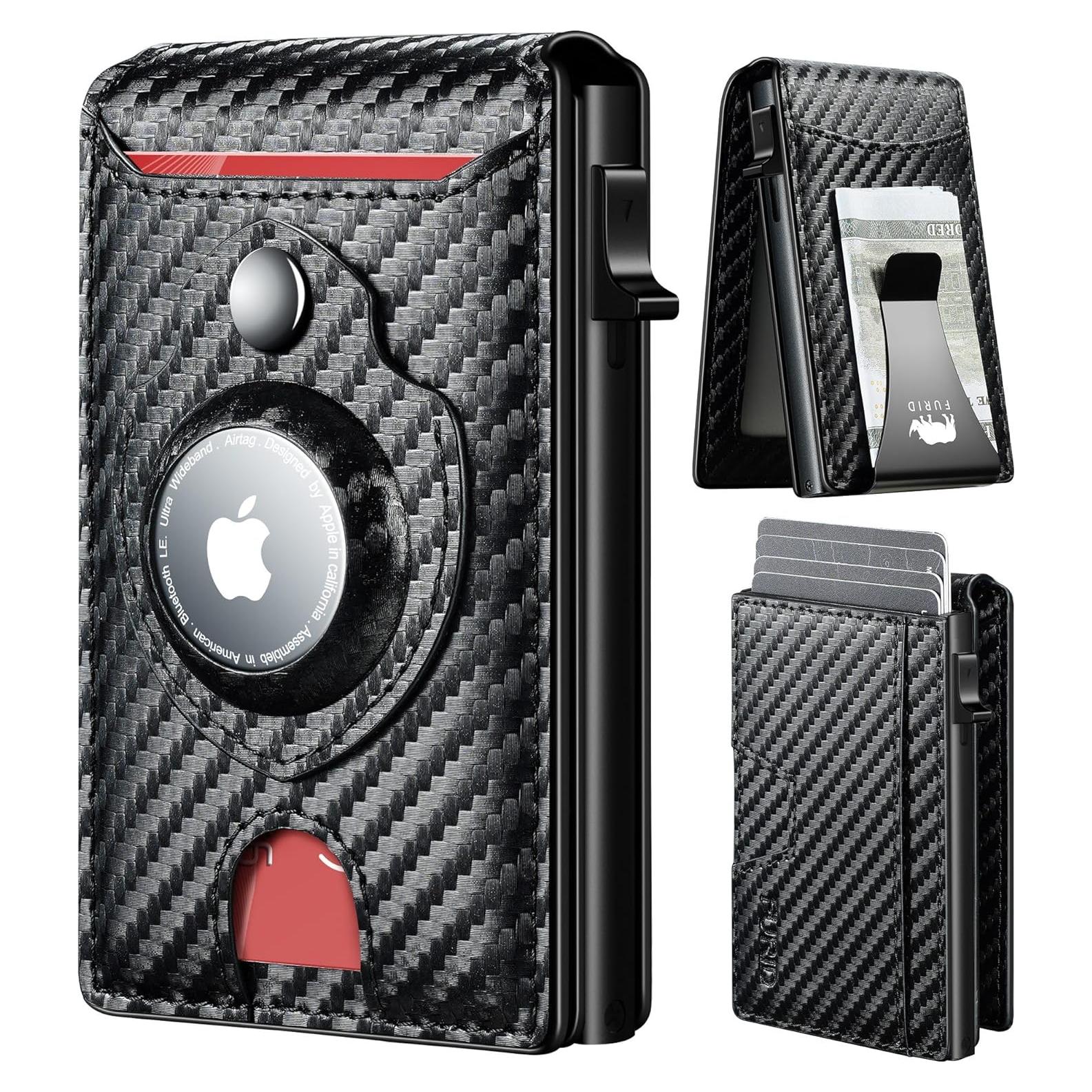 Cartera Airtag Furid para Hombres - Delgada y Minimalista