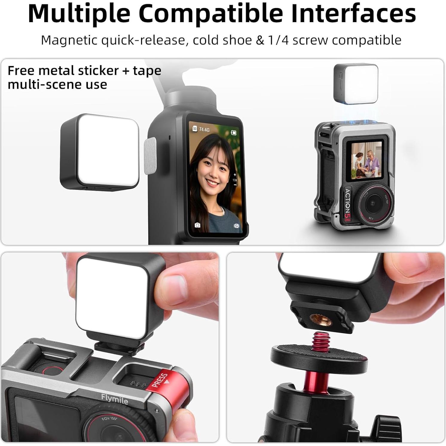 Luz de Relleno Magnética Pocket 3 - Shenzhen Heyi, 6500K