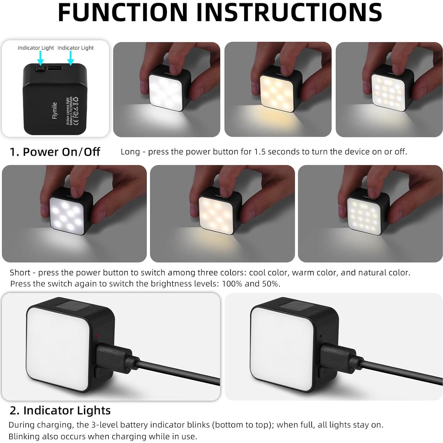Luz de Relleno Magnética Pocket 3 - Shenzhen Heyi, 6500K