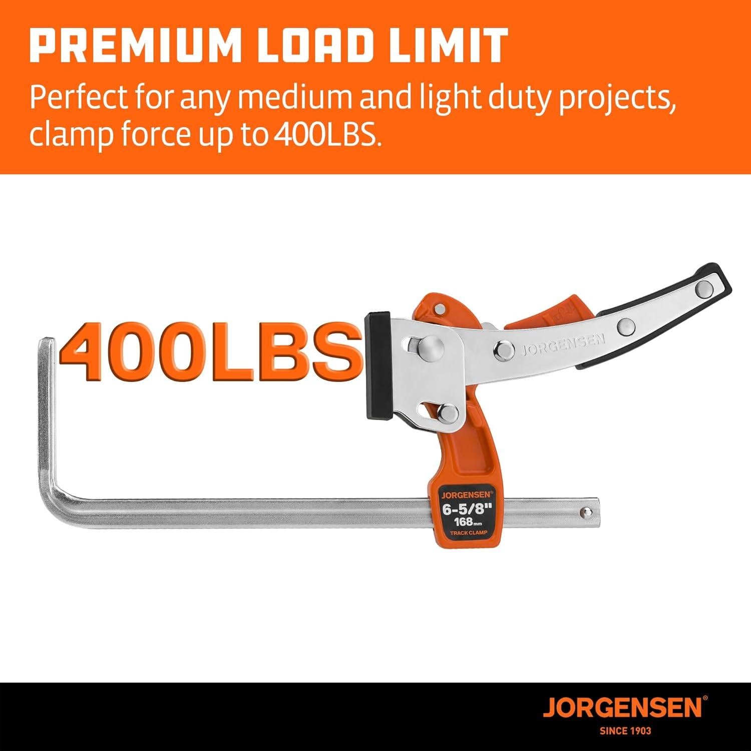 Abrazadera de Mesa Jorgensen 16.8 cm con Traba Rápida 181.4 kg