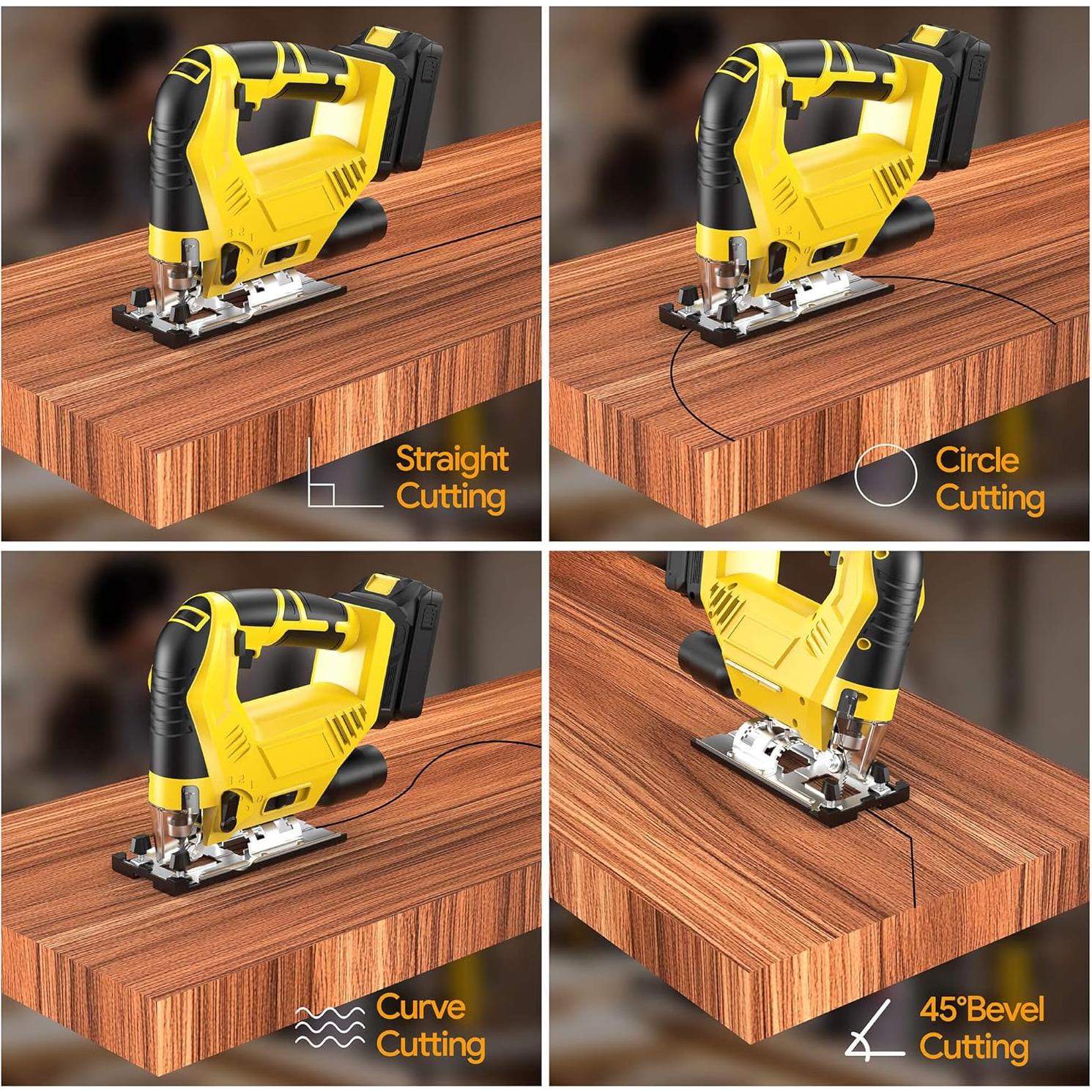 Sierra de calar inalámbrica Bandeiman 20V Max sin batería