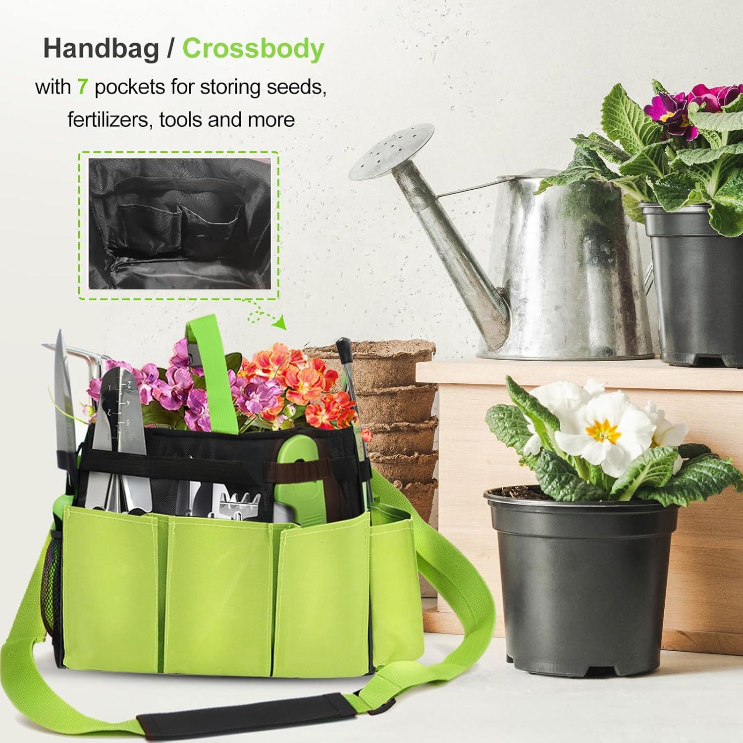 Juego de Herramientas de Jardín YZNlife 11 Piezas con Bolsa