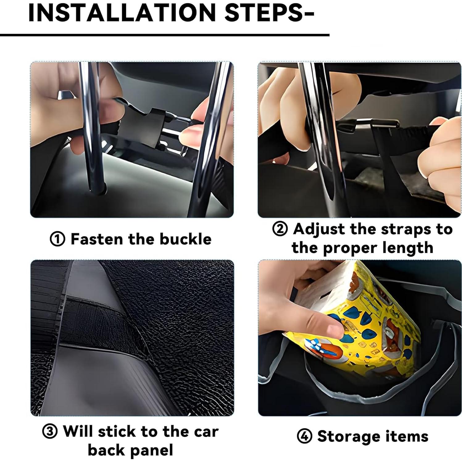 Organizador de Maletero de Coche Honibaoto Negro 90x25cm Impermeable