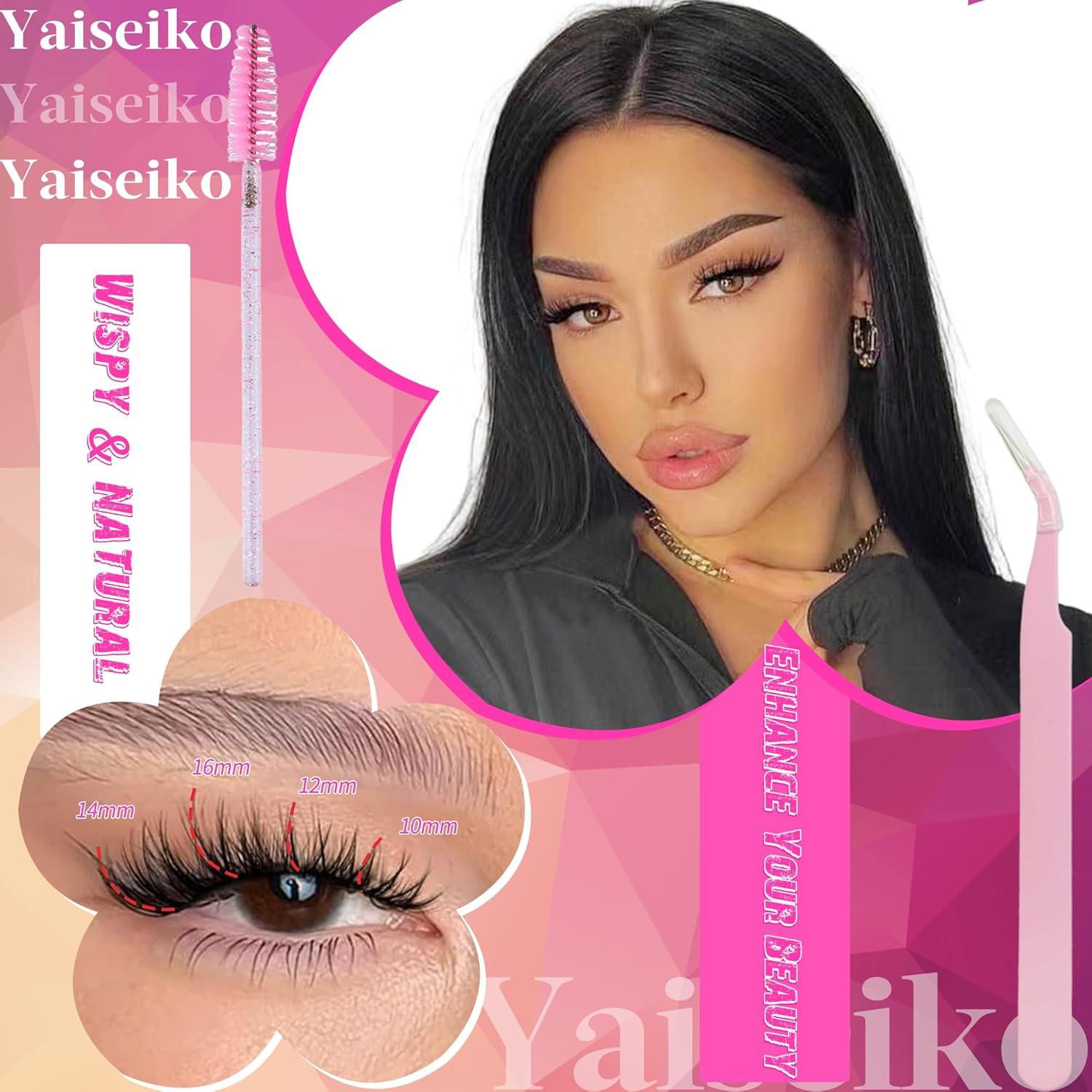 Self Adhesive Eyelashes Clusters Kit Lash Clusters DIY Eyelashes Pre Glued Lashes Extensions No Glue Needed lash Clusters D Curl Individual Lashes(A02,10-16mm,110Pcs)