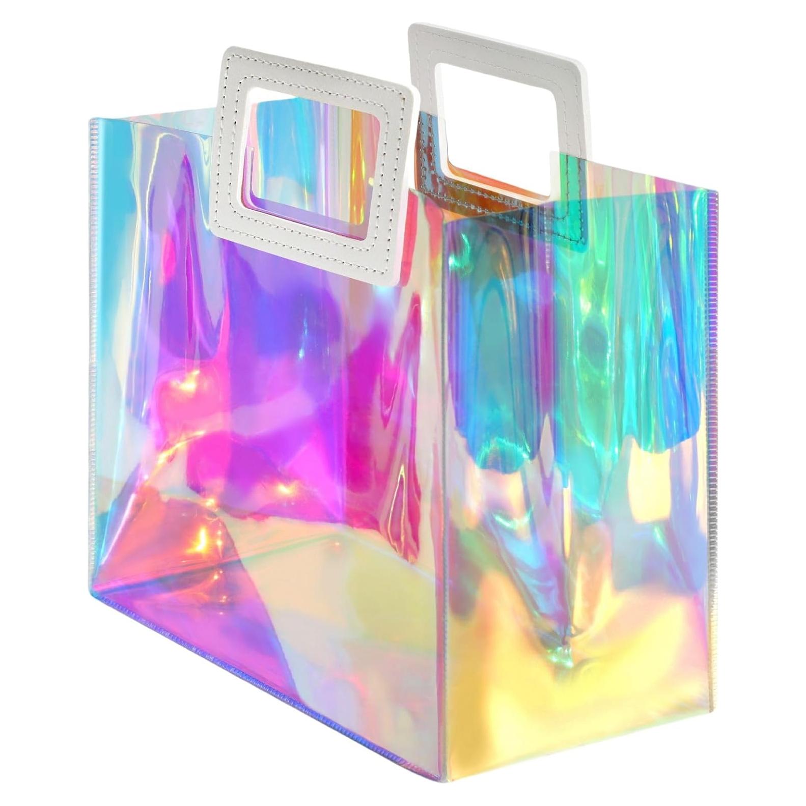 Bolsa de Regalo Grande Holográfica VUOJUR 32.5x29.5x14.5cm Iridiscente