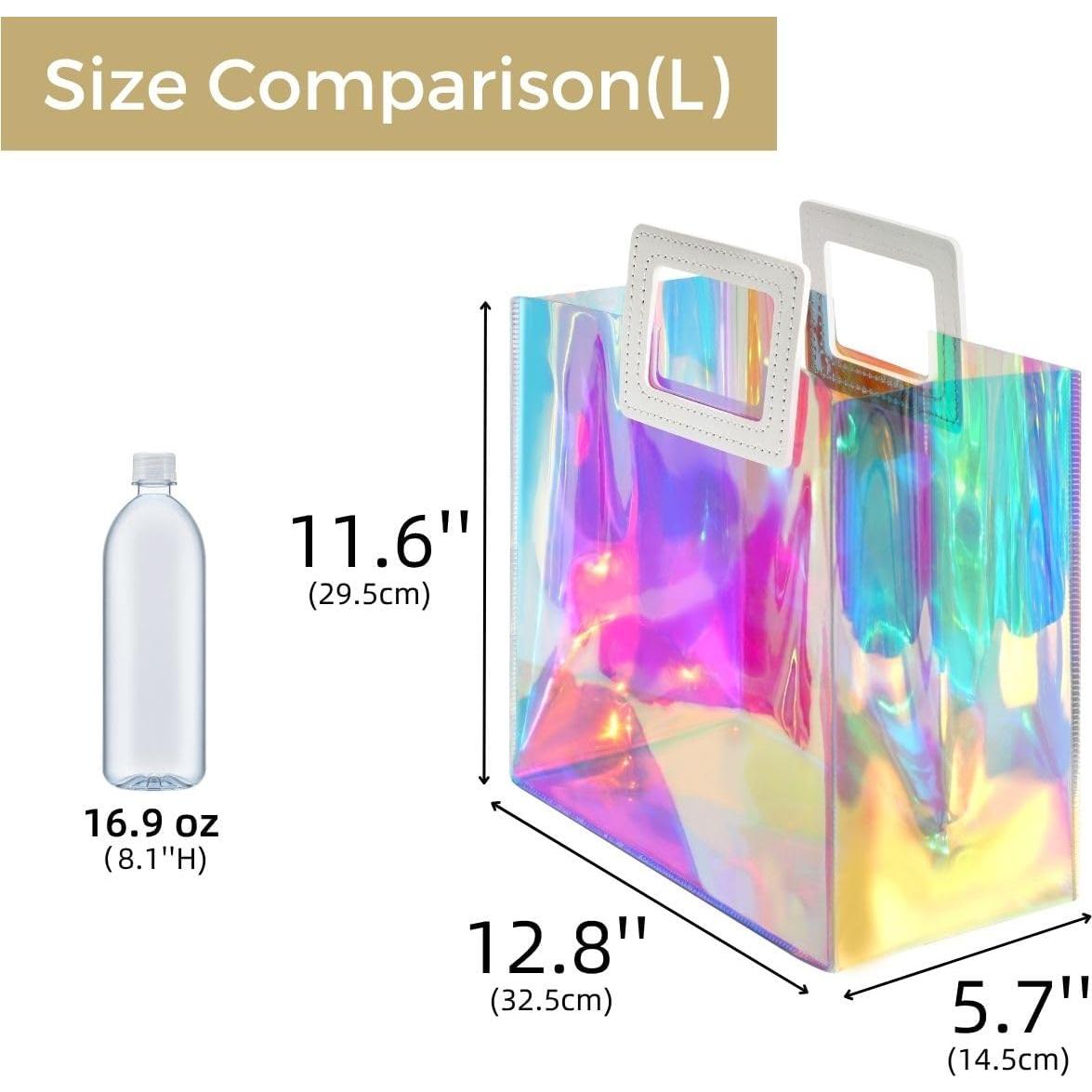 Bolsa de Regalo Grande Holográfica VUOJUR 32.5x29.5x14.5cm Iridiscente