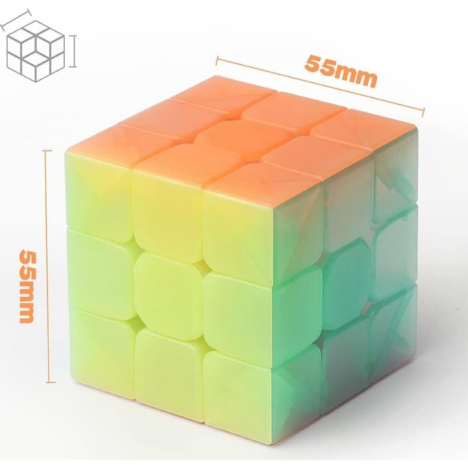 Cubo de Velocidad D-FantiX QY Toys Guerrero W 3x3 Gelatina