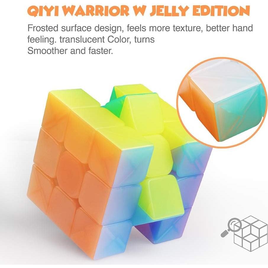 Cubo de Velocidad D-FantiX QY Toys Guerrero W 3x3 Gelatina