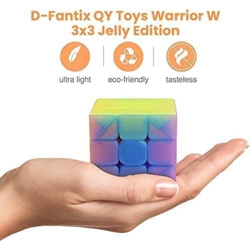 Cubo de Velocidad D-FantiX QY Toys Guerrero W 3x3 Gelatina