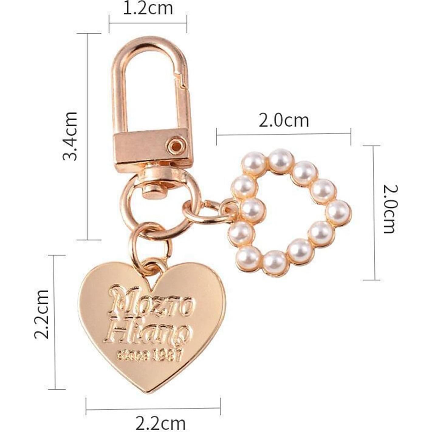 Llavero de Concha de Perla Acero Inoxidable para Mujeres