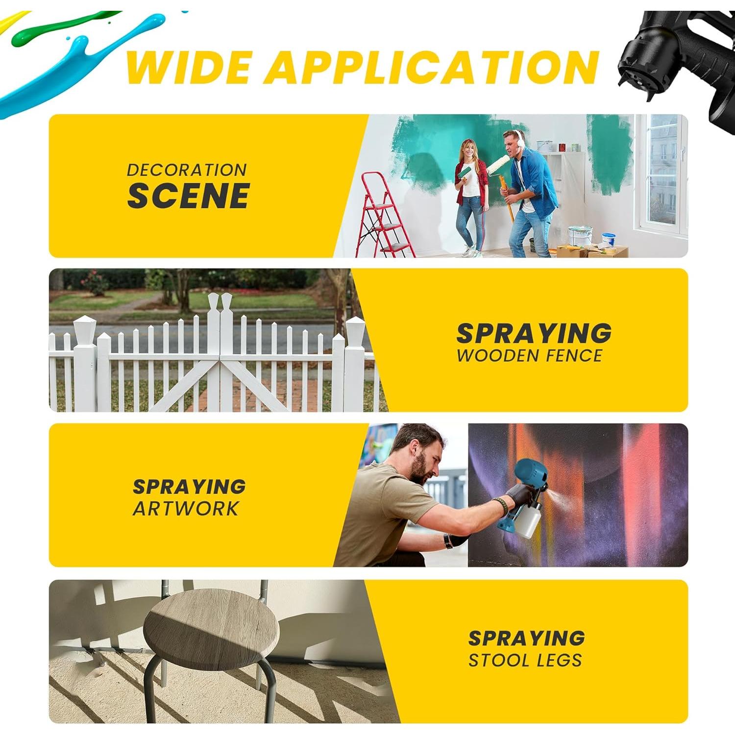 Pulverizador de pintura ZippyZebra 1000ml 1000W HVLP Azul