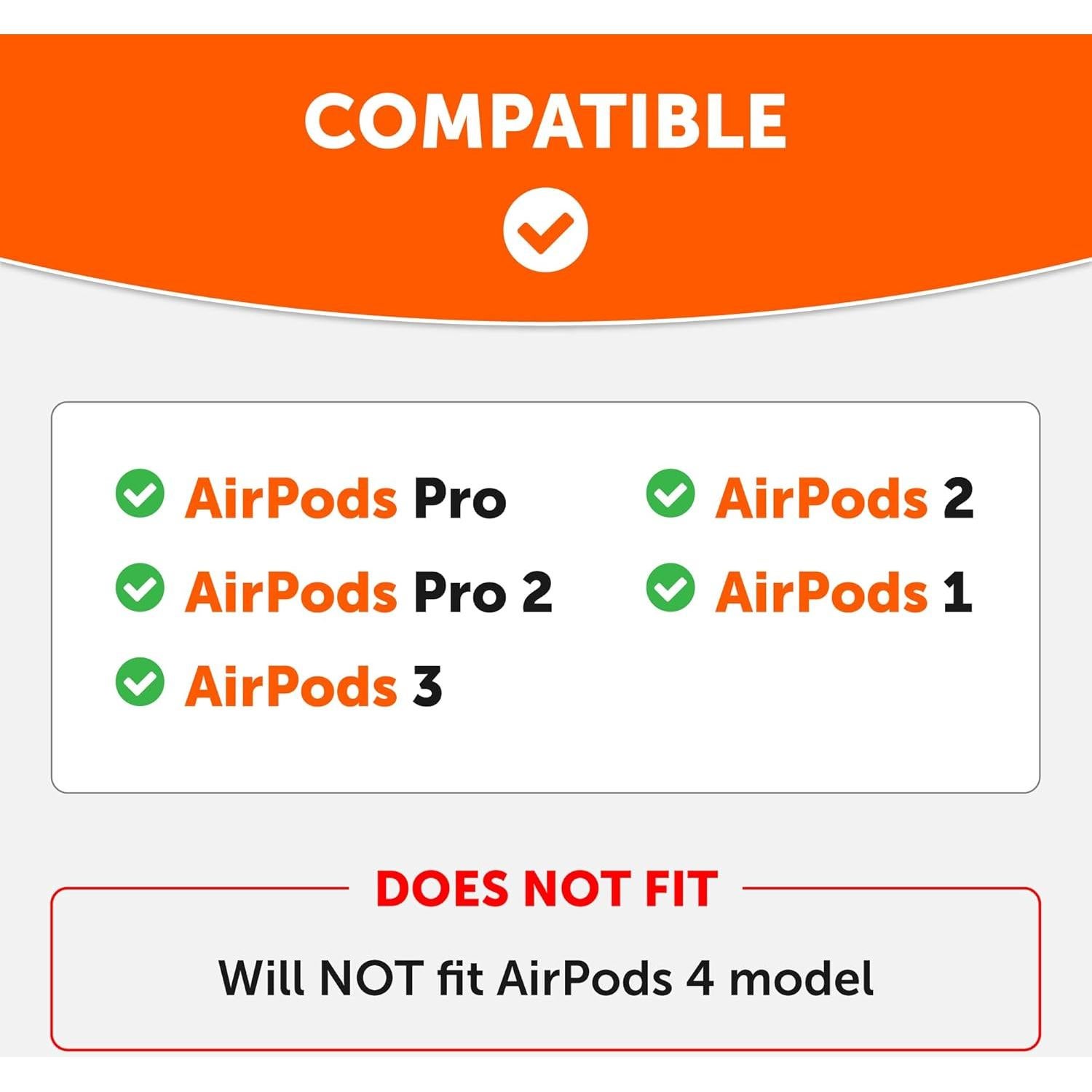 Ganchos para AirPods Pro 1, 2 y 3 Wicked Cushions - Negro