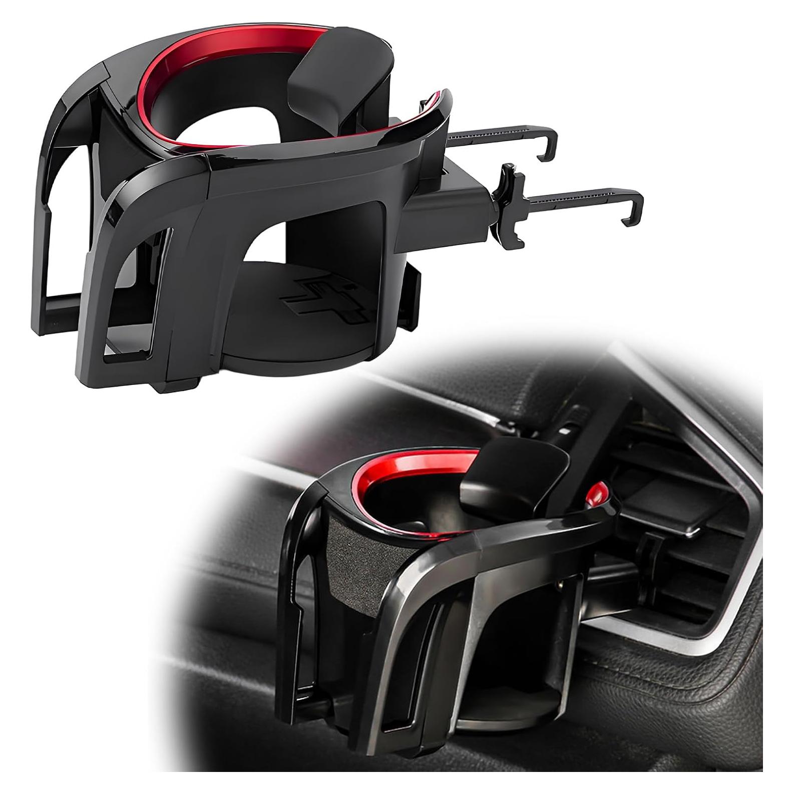 Soporte Multifuncional para Taza y Teléfono Augeny Negro/Rojo