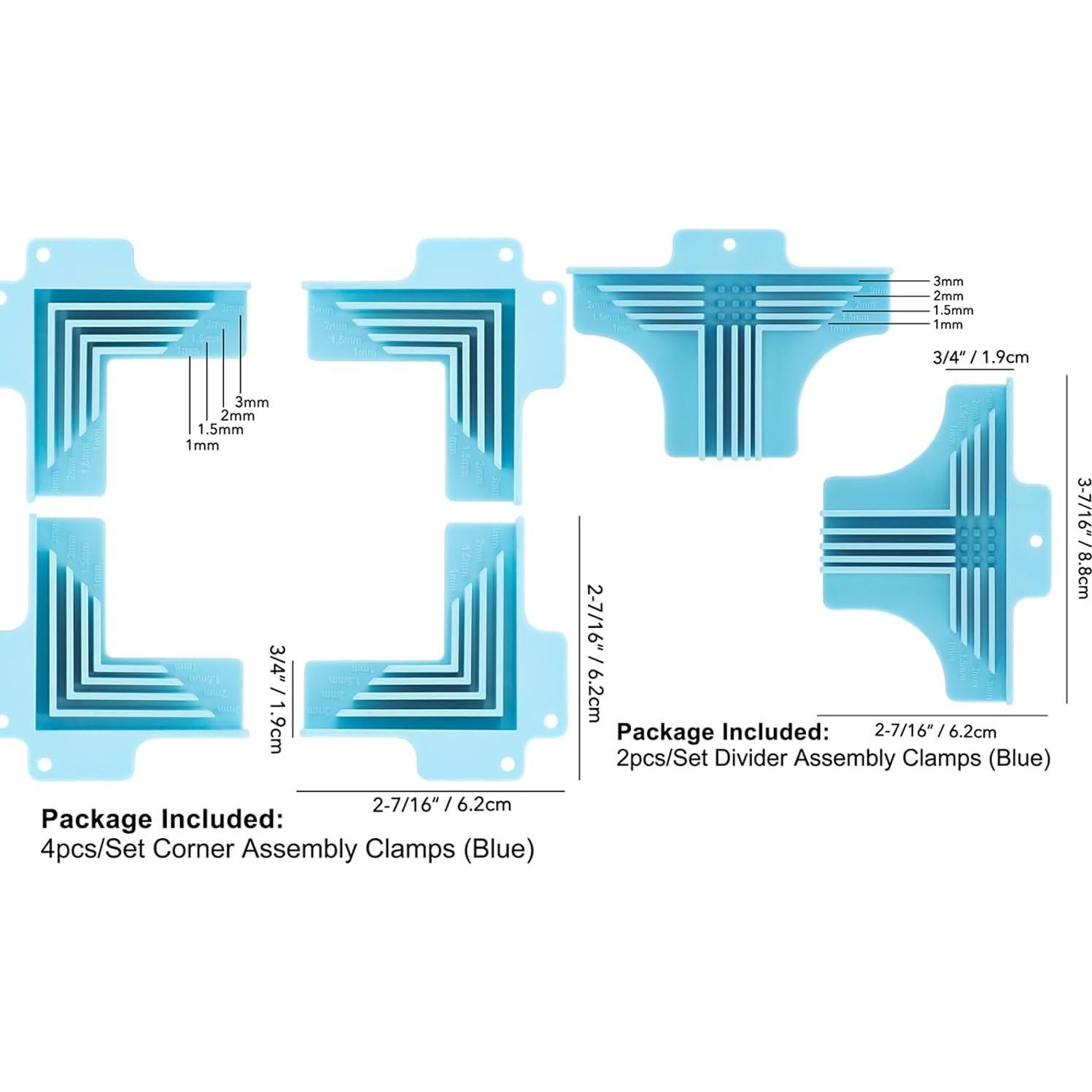 Conjunto de sujeción de esquina BAOFALI 6 piezas para cartón