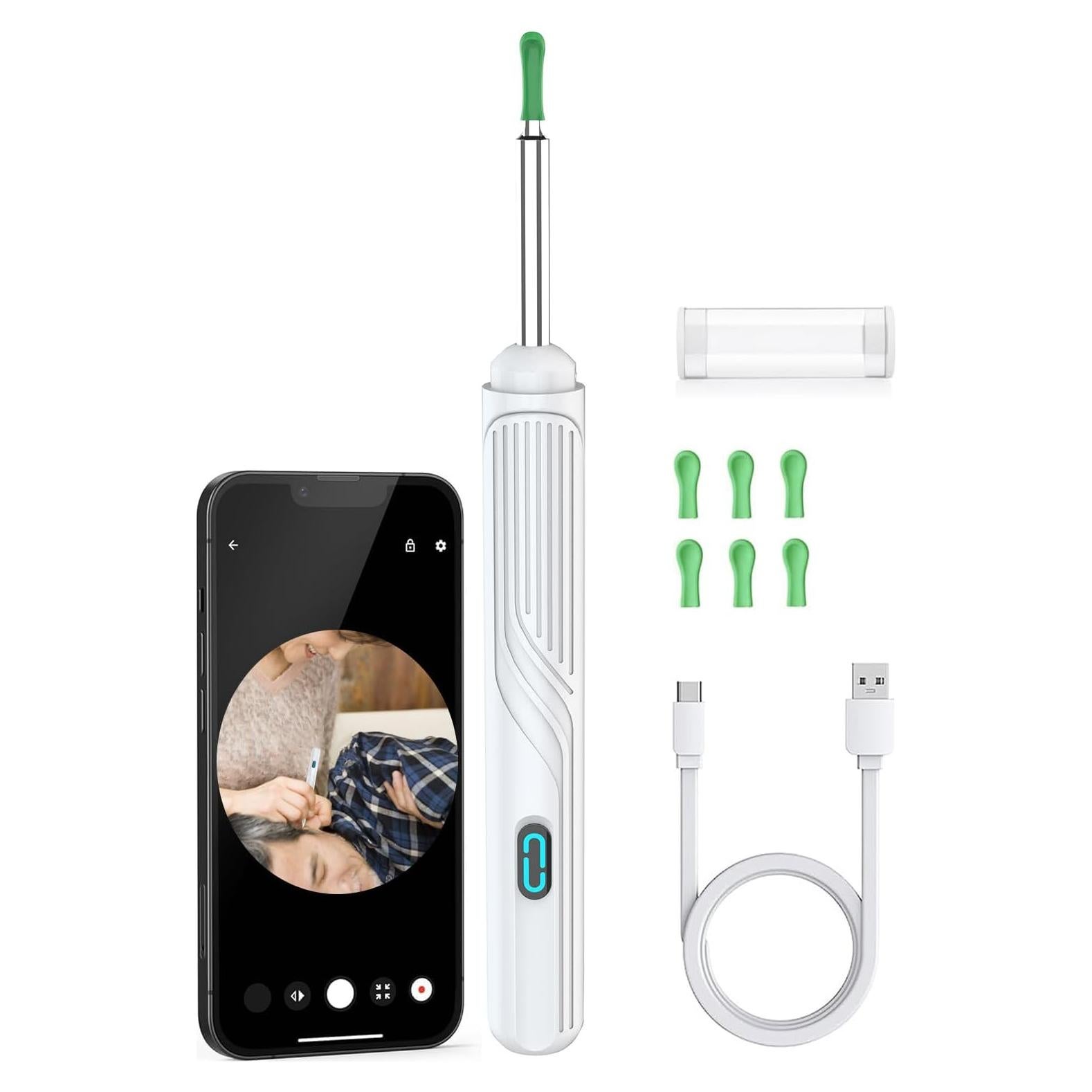 Limpiador de Oído Mahousky X6 con Cámara y Luz LED