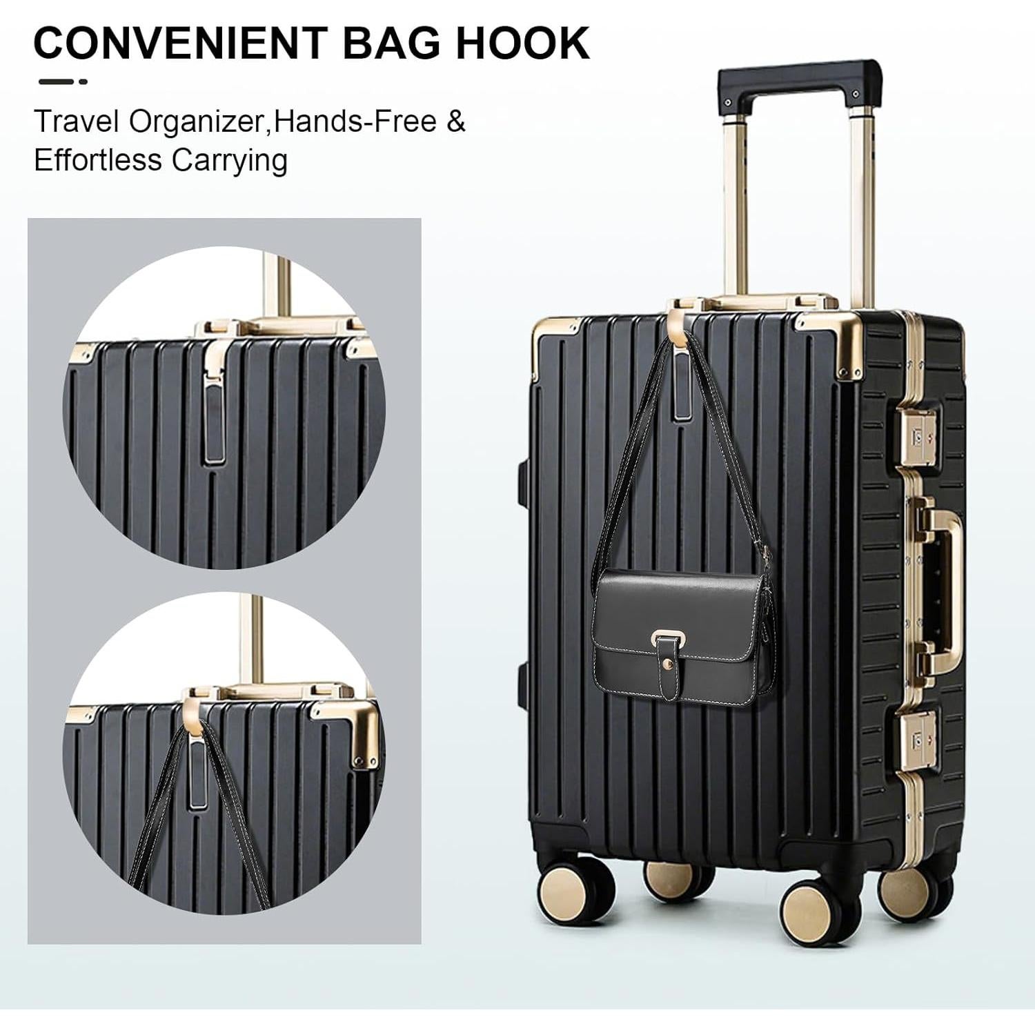 Maleta de Mano YYW 20 Pulgadas PC-Policarbonato Negra