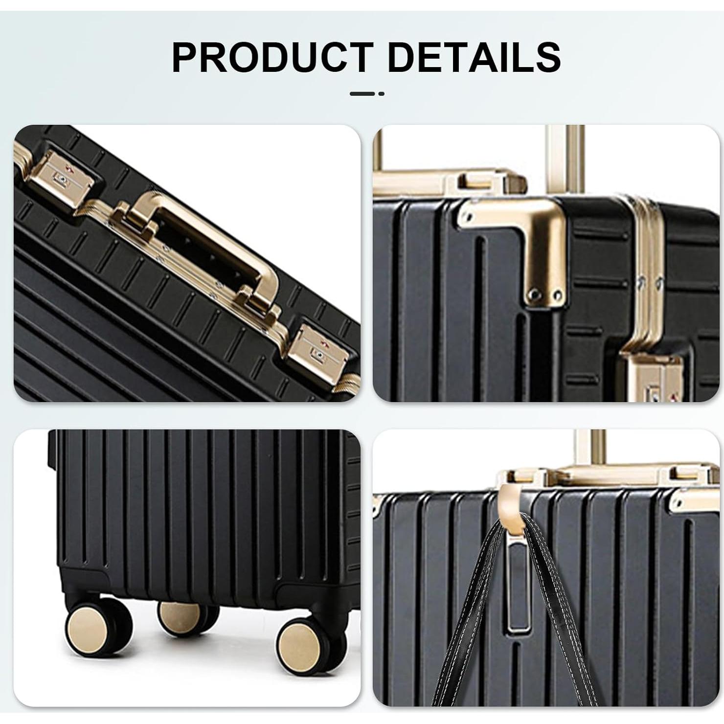 Maleta de Mano YYW 20 Pulgadas PC-Policarbonato Negra