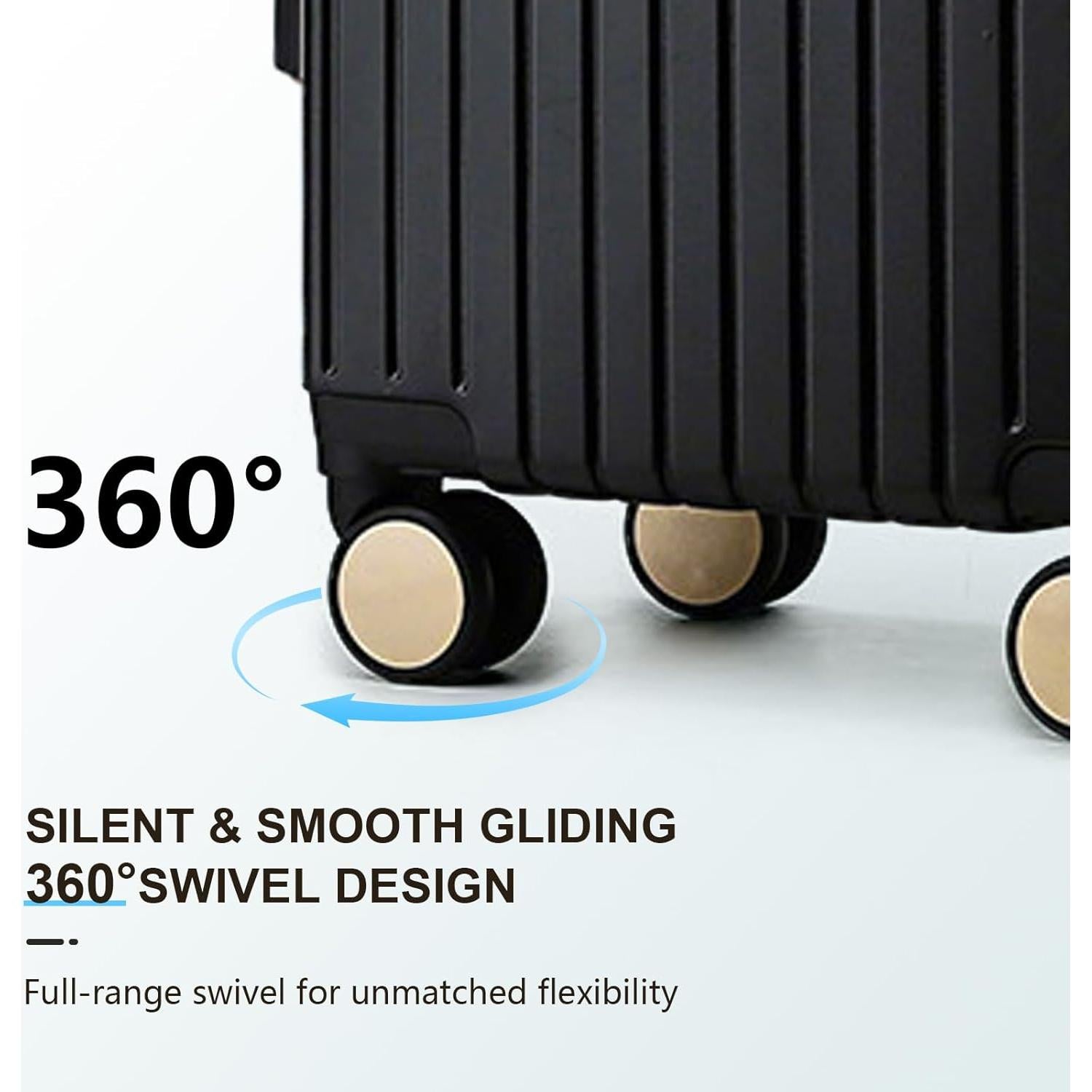 Maleta de Mano YYW 20 Pulgadas PC-Policarbonato Negra