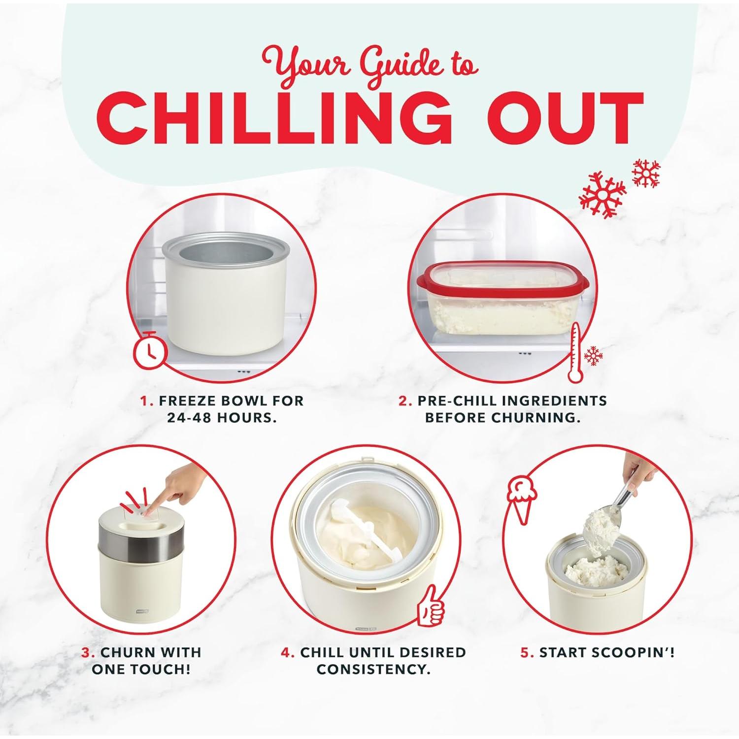 Fabricante de Helados Dash Deluxe 2QT Aqua - 1.89L Automático