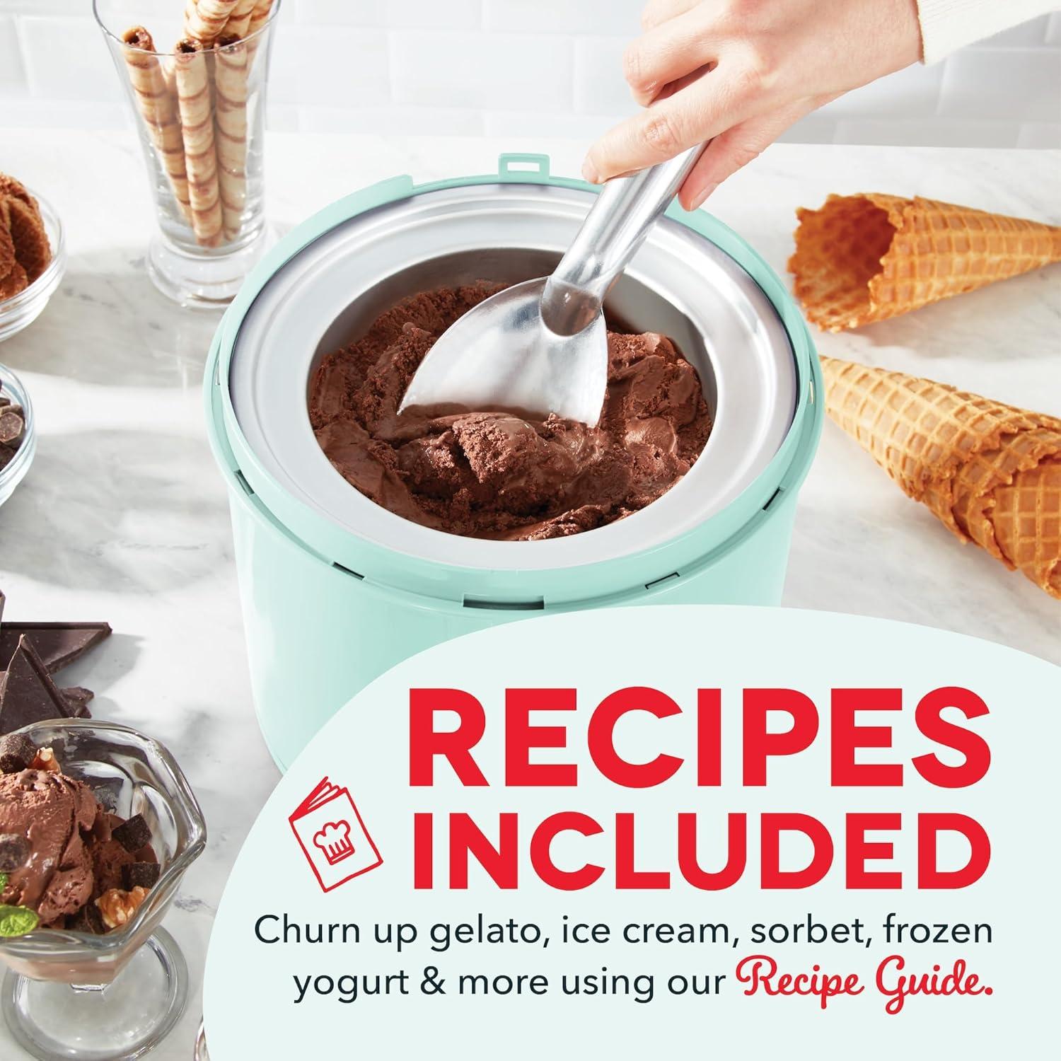 Fabricante de Helados Dash Deluxe 2QT Aqua - 1.89L Automático