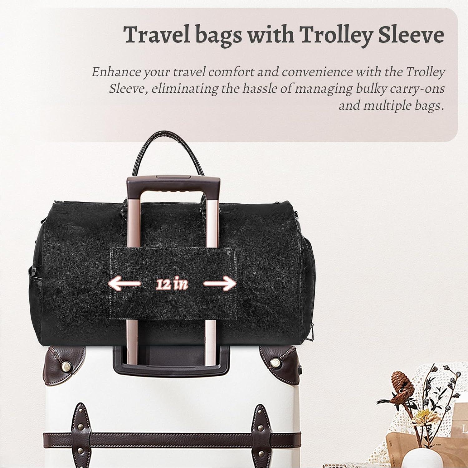 Bolsa de Ropa Convertible L-ife 2 en 1 Duffle 45L Negro