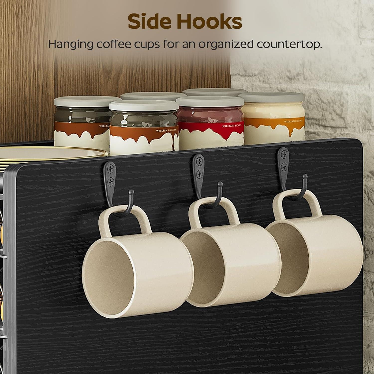 Soporte para Cajón de Cápsulas de Café YATINEY 72 Cápsulas Negro