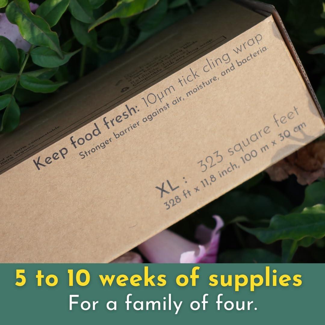 Dispensador de Envoltura Plástica Compostable Ikigaia 100.58m