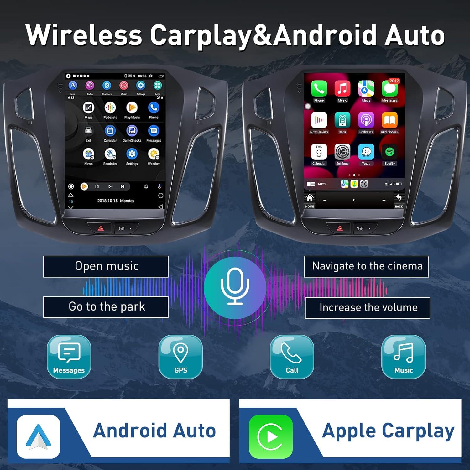 Estéreo de Coche Ford Focus 2012-2018 10.4" Android 12 GPS