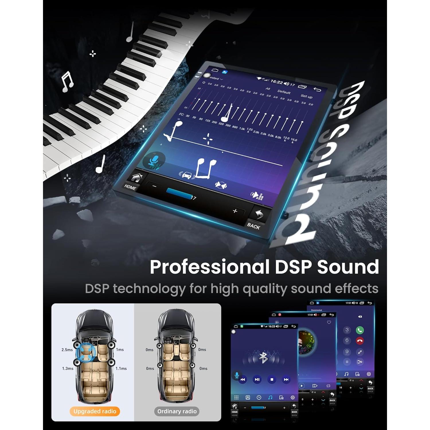 Estéreo de Coche Ford Focus 2012-2018 10.4" Android 12 GPS