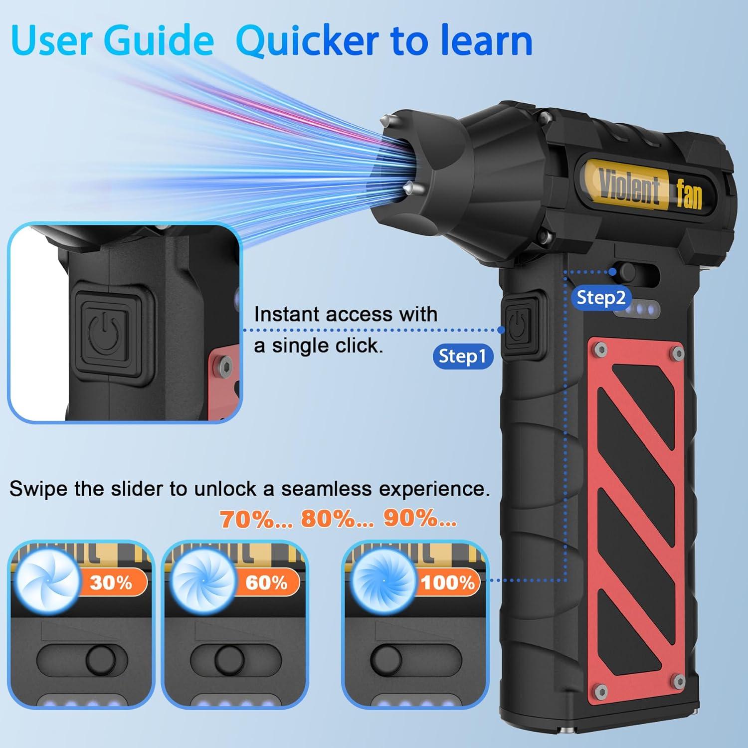 Soplador de Aire Eléctrico Hillmod 150000 RPM Negro