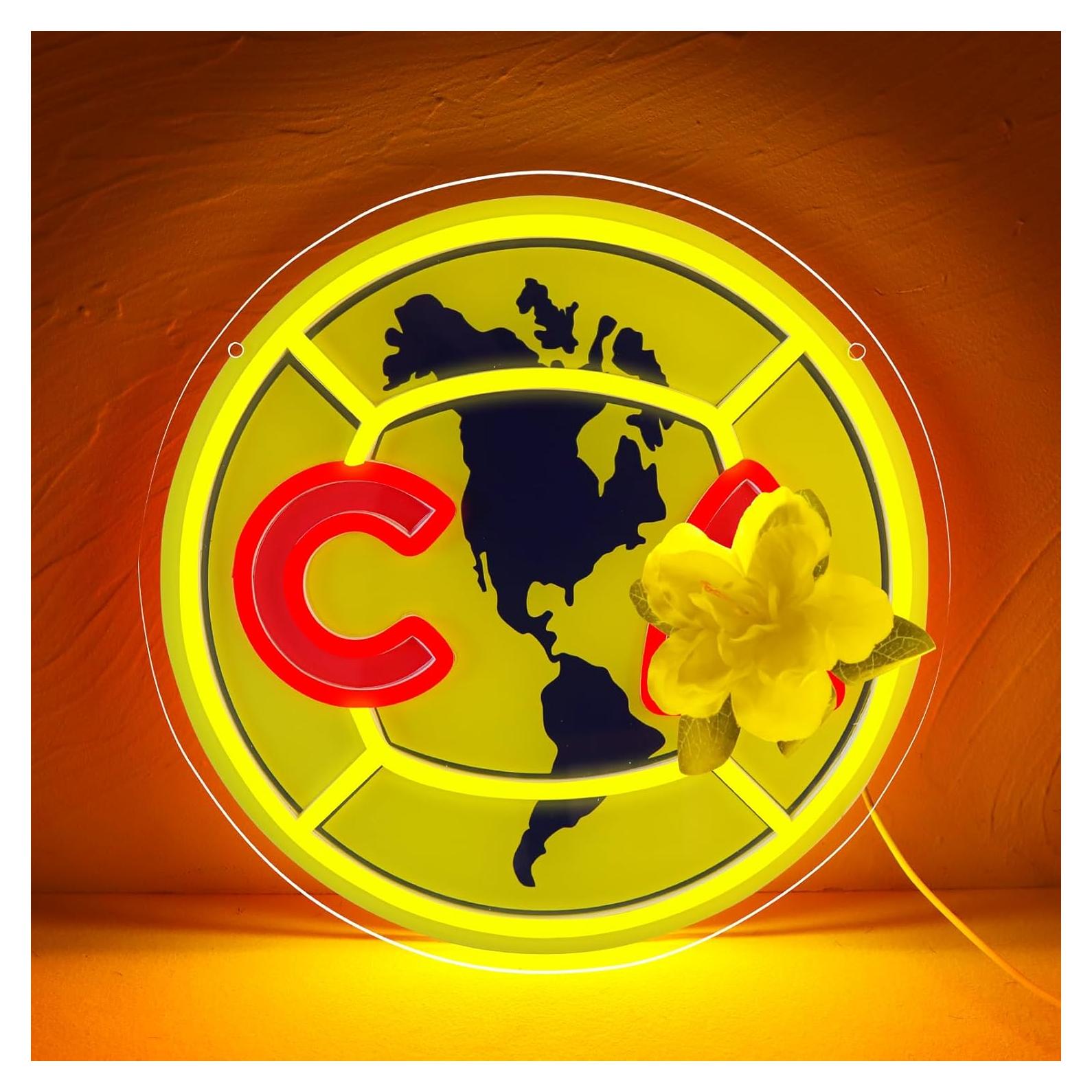 Señal de Neón LED Equipo de Fútbol AHlove 30.99 cm