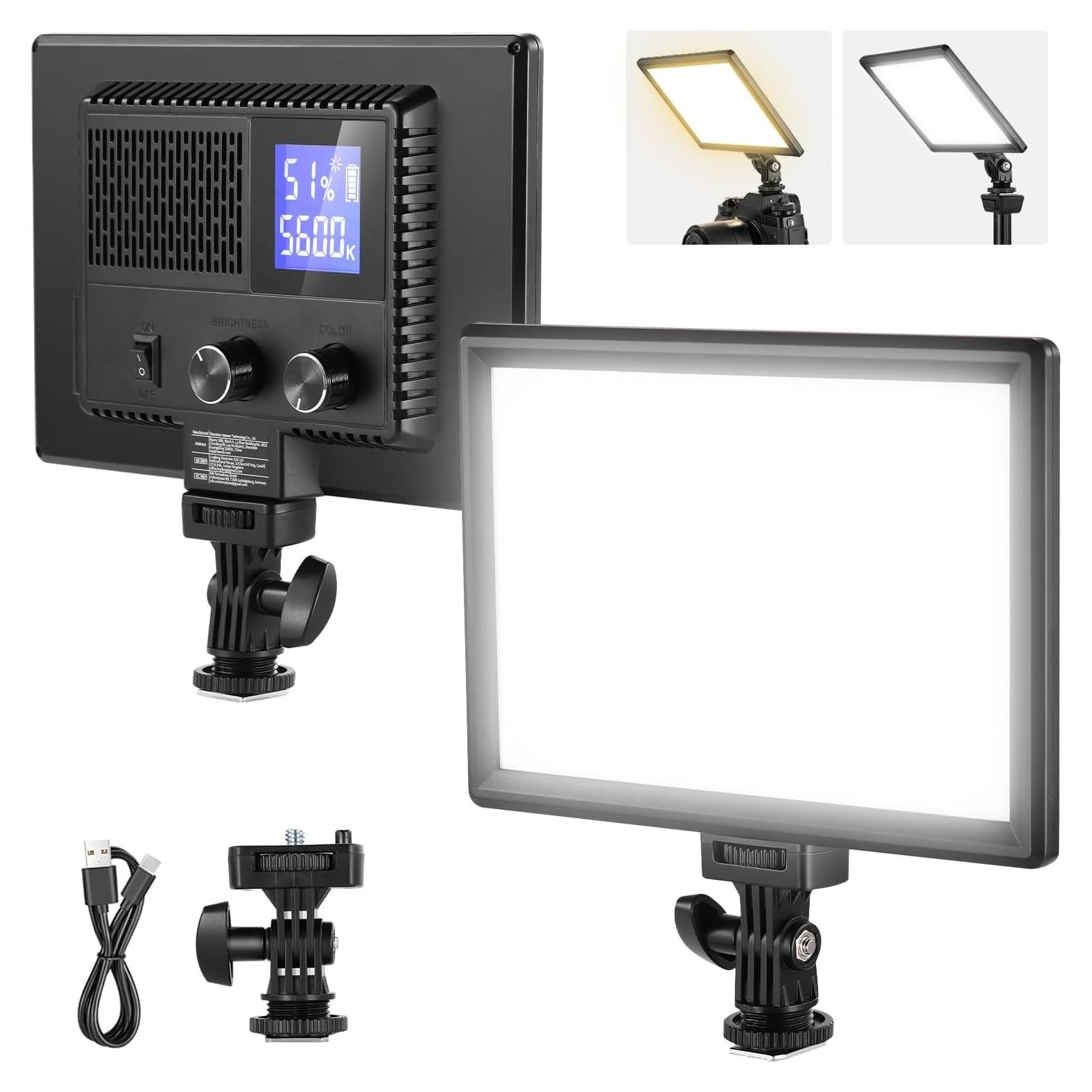 Panel de Luz LED Neewer 9" Dimmable 4000mAh 3200K-5600K