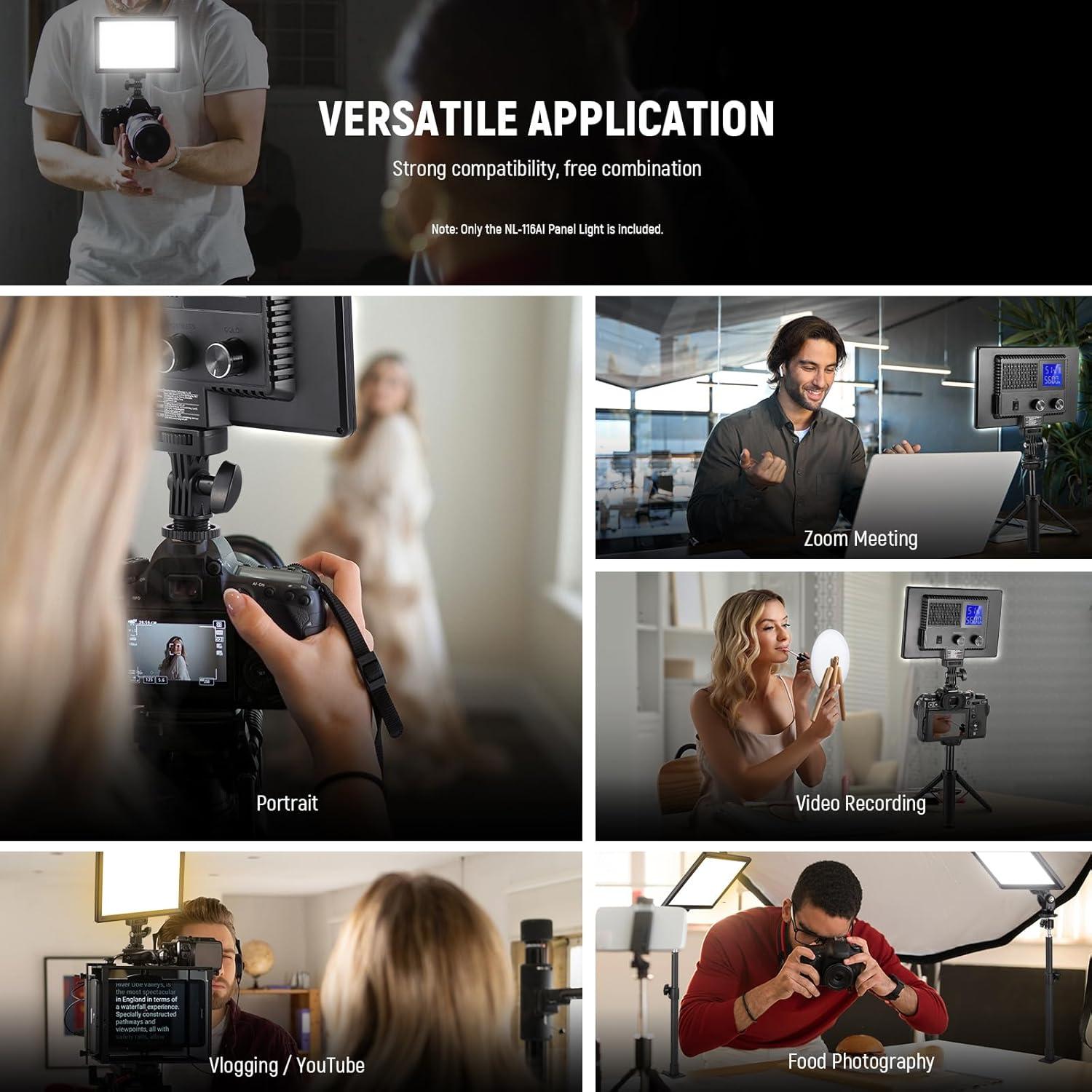 Panel de Luz LED Neewer 9" Dimmable 4000mAh 3200K-5600K