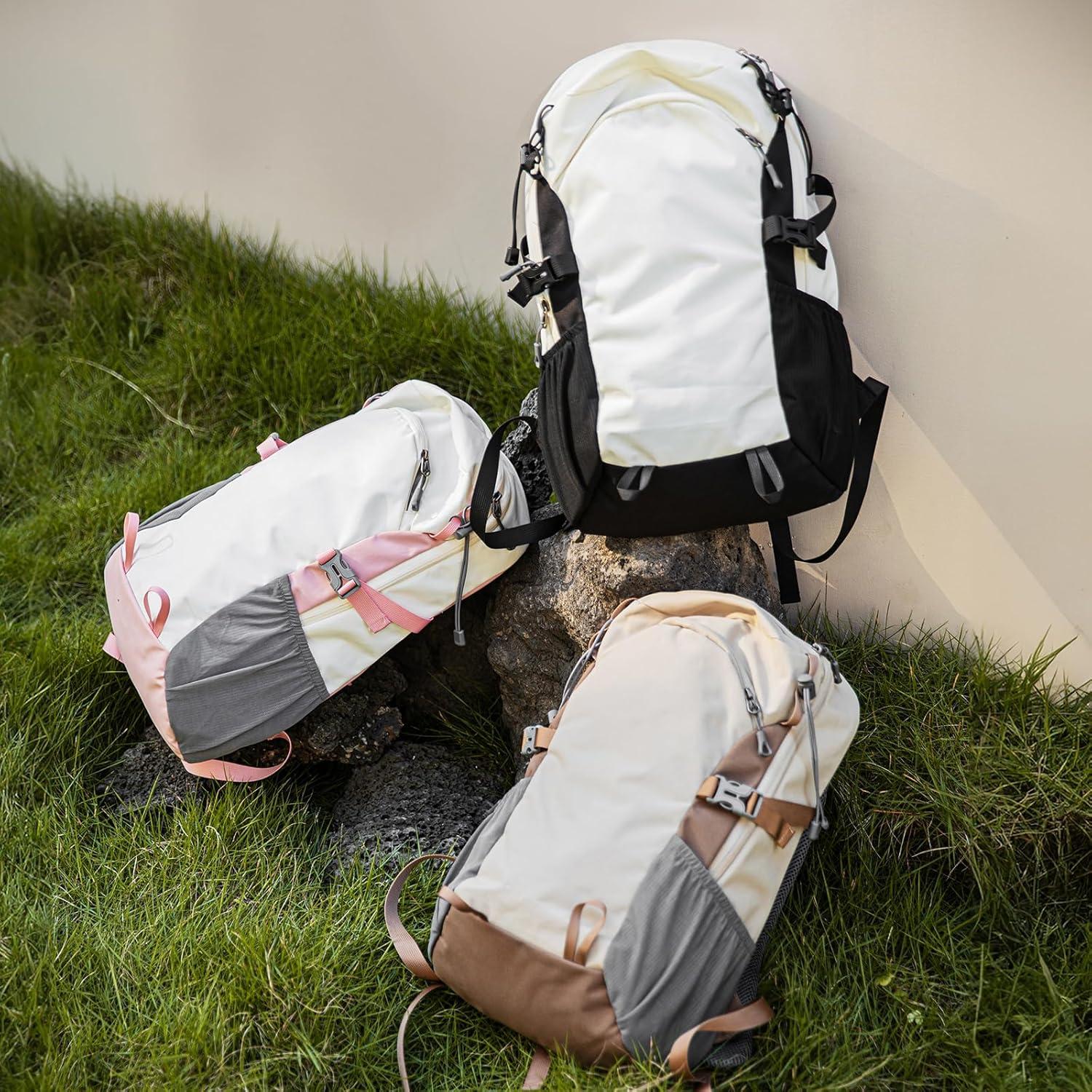 Mochila de senderismo impermeable Outplea 20L unisex caqui