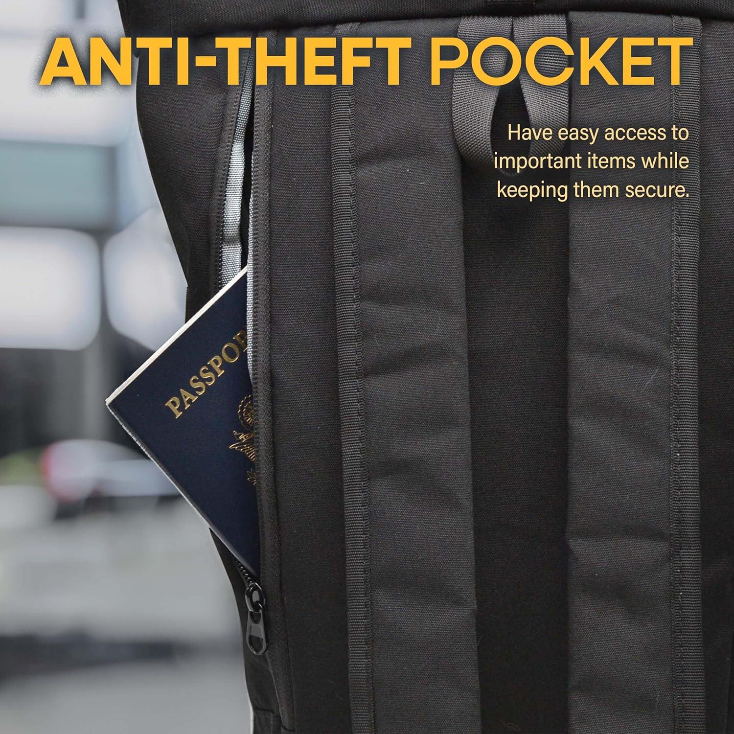 Mochila Rolltop Nupouch Negra 7.5L Resistente al Agua