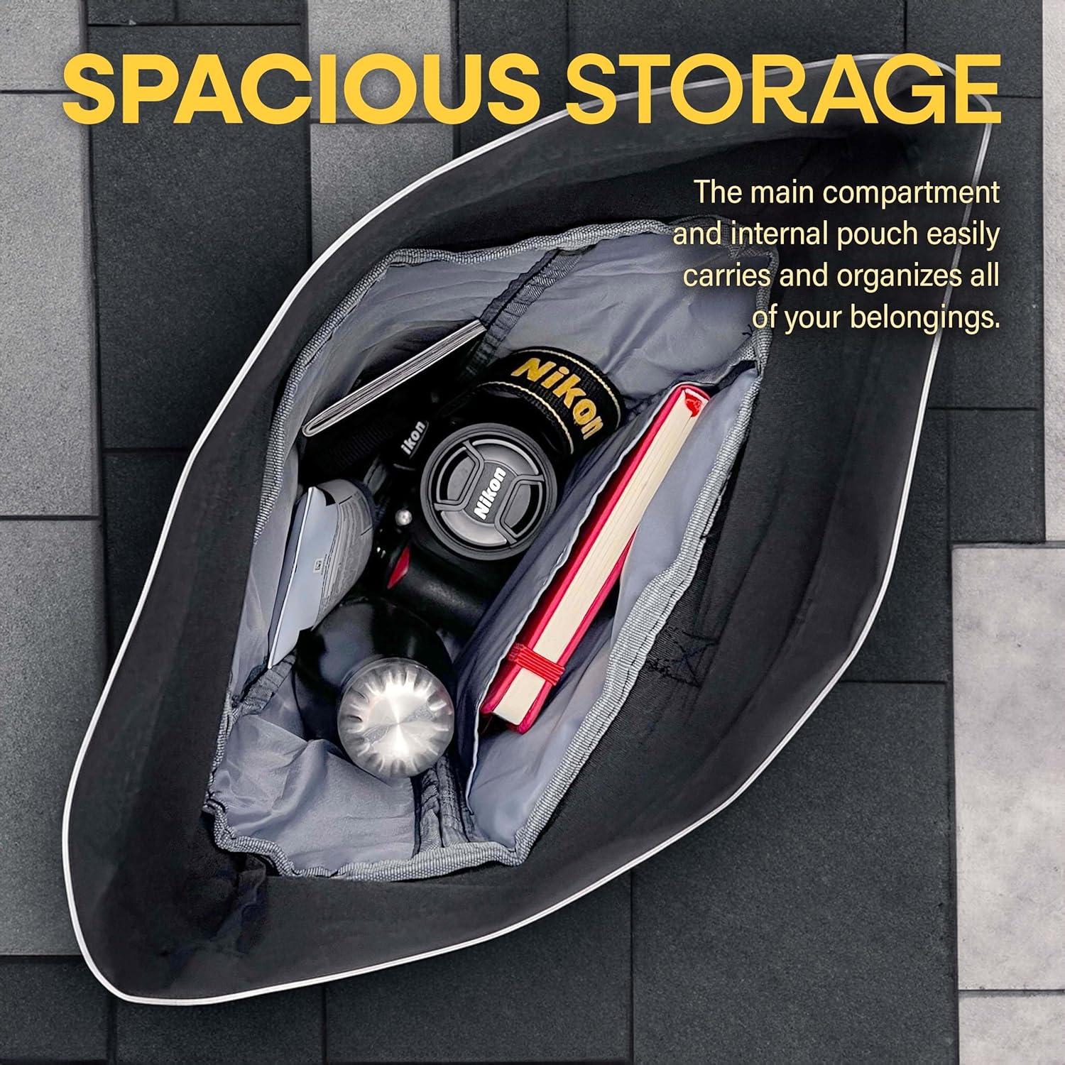 Mochila Rolltop Nupouch Negra 7.5L Resistente al Agua