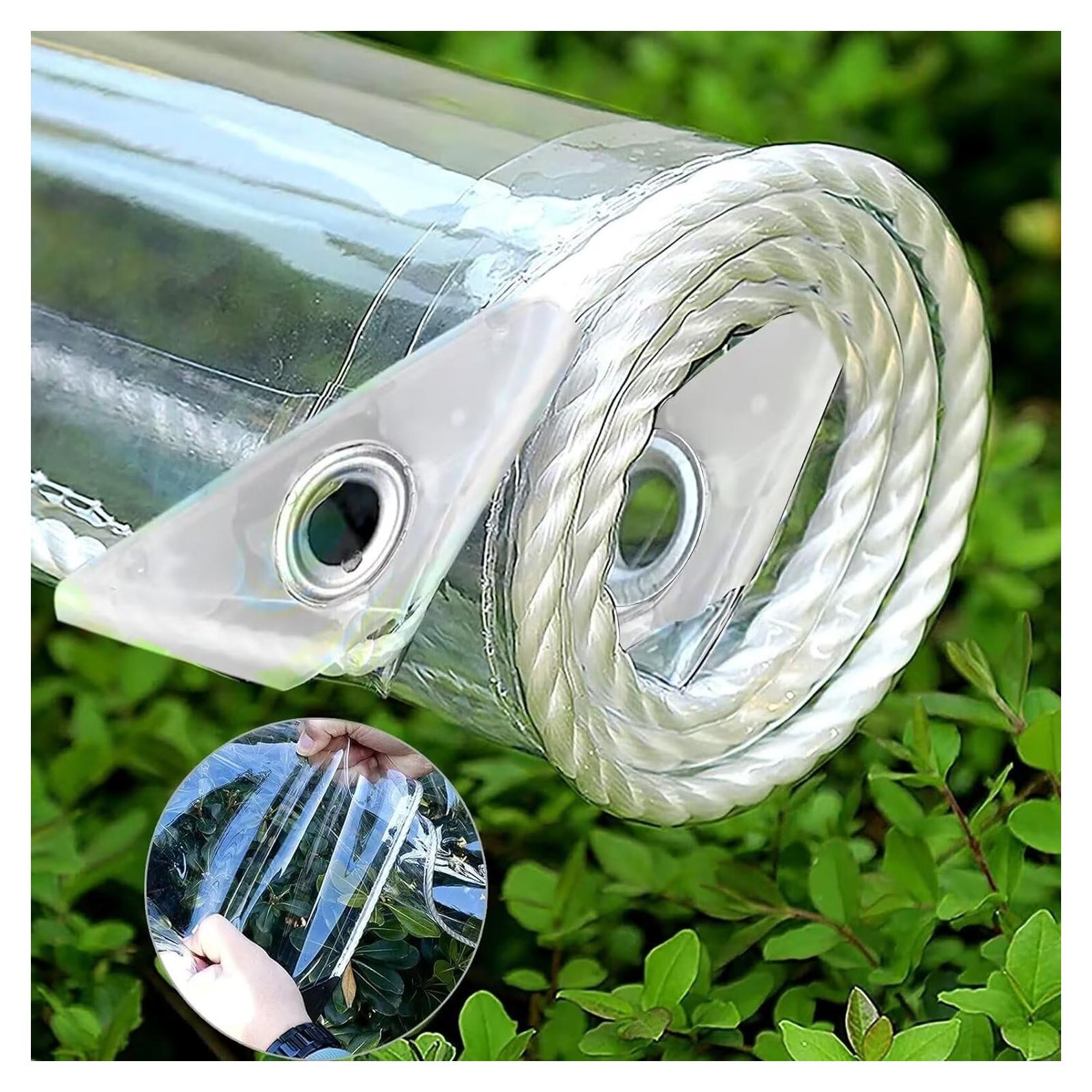 Lona Transparente 14 Mil PVC 0.91m x 1.83m Resistente al Desgarro